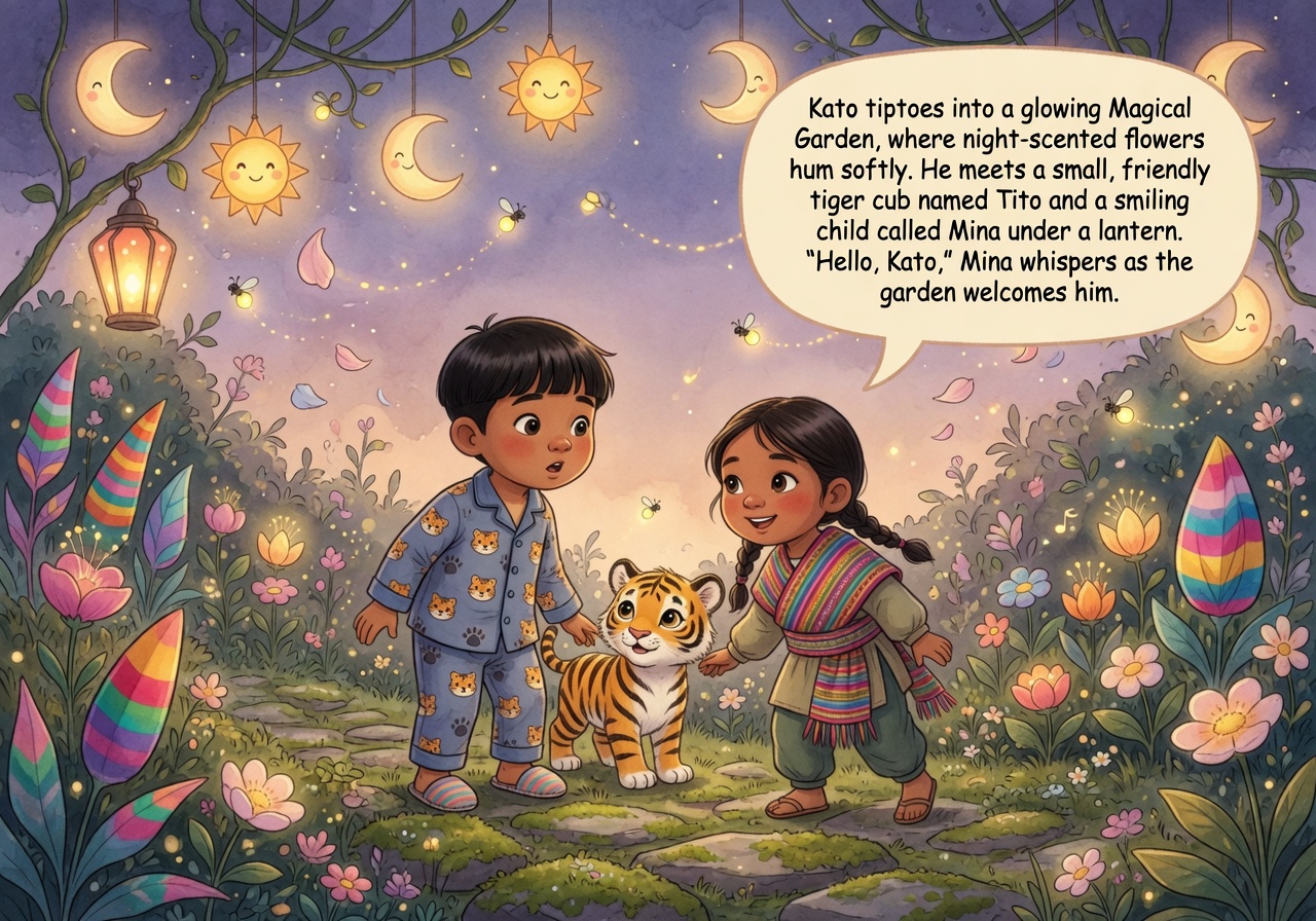 Kato and the Garden of Many Stripes