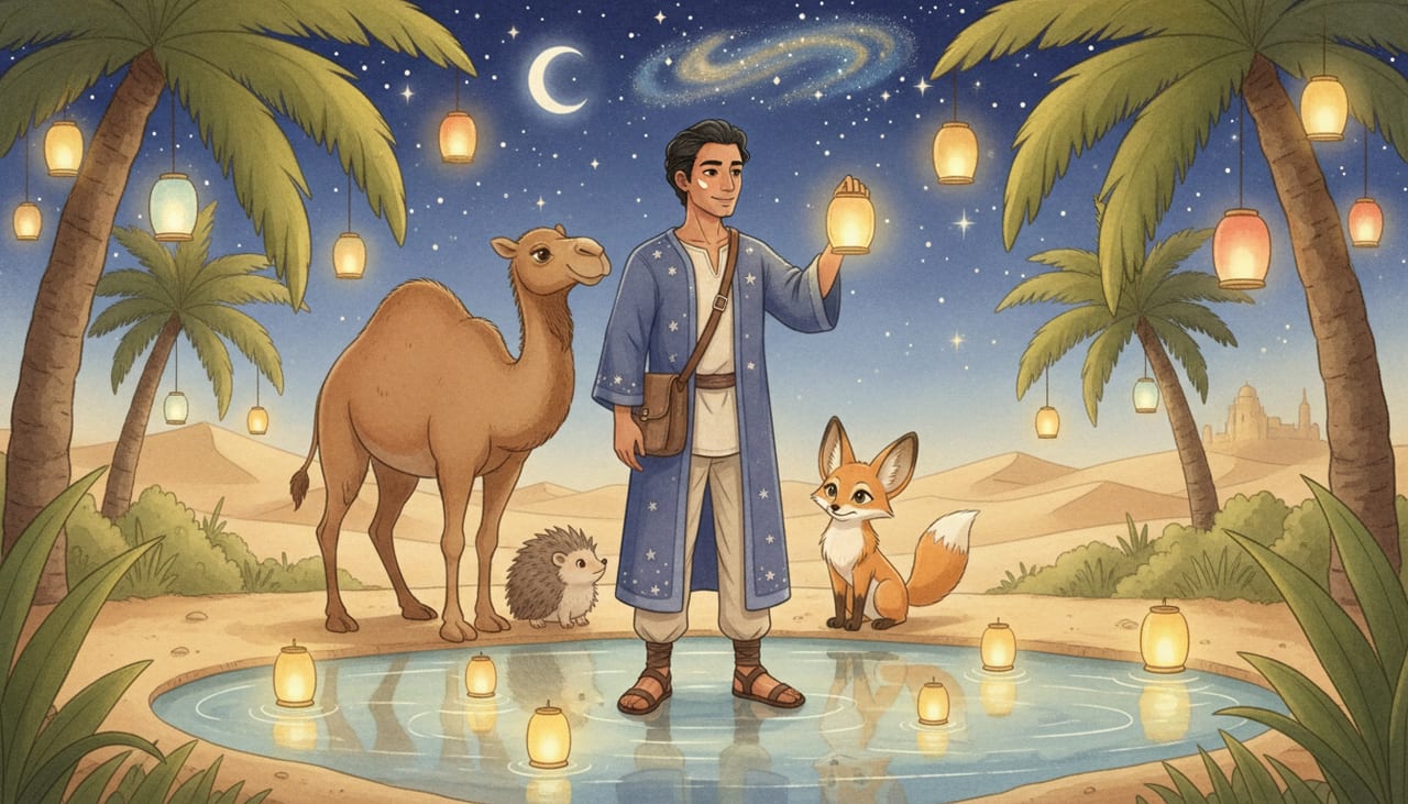 The Lanterns of the Oasis Night